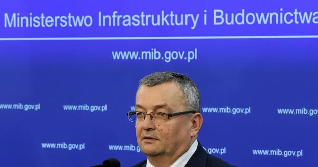 Andrzej Adamczyk, minister infrastruktury. Fot. Sławomir Kamiński /AGENCJA GAZETA