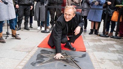 Andrzej Chyra odsłonił swoją gwiazdę w Łodzi. "Sława powinna zobowiązywać"