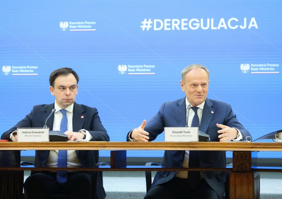Andrzej Domański i Donald Tusk /Paweł Wodzyński /East News