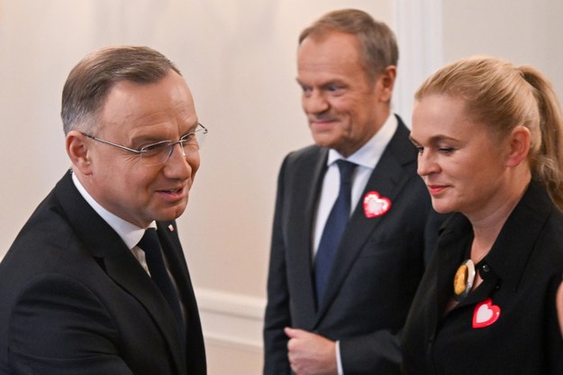 Andrzej Duda, Donald Tusk, Barbara Nowacka /Radek Pietruszka /PAP