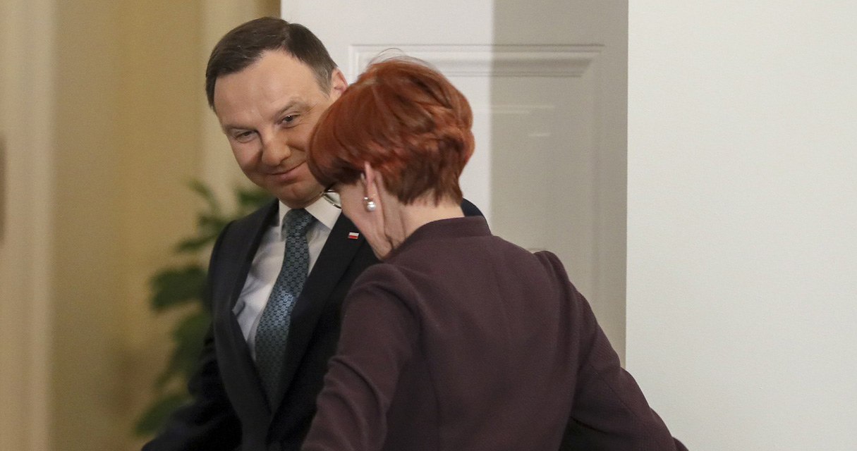 Andrzej Duda, Elżbieta Rafalska /Andrzej Iwańczuk /Reporter