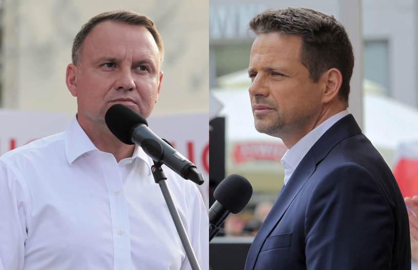 Andrzej Duda (fot. Artur Reszko) i Rafał Trzaskowski (fot. Tomasz Waszczuk) /PAP