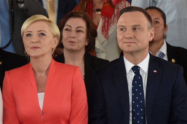 Andrzej Duda i Agata Kornhauser-Duda /PAP/Radek Pietruszka    /PAP