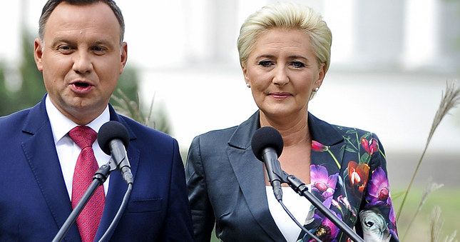 Andrzej Duda i Agata Kornhauser-Duda /Gałązka /AKPA