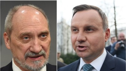 Andrzej Duda i Antoni Macierewicz zapewniają o "pełnym poparciu" dla operacji USA w Syrii