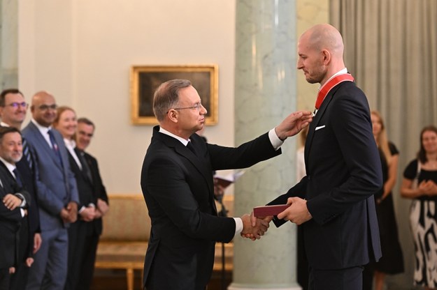 Andrzej Duda i Bartosz Kurek / 	Radek Pietruszka   /PAP