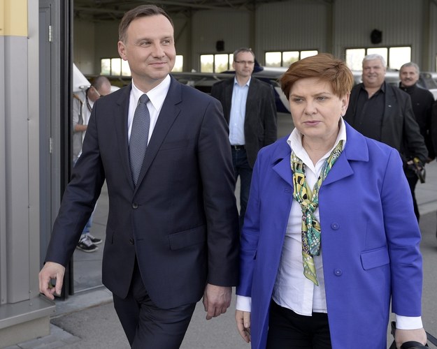 Andrzej Duda i Beata Szydło / 	Darek Delmanowicz    /PAP