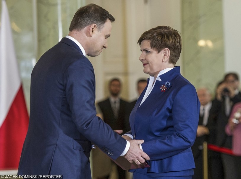 Andrzej Duda i Beata Szydło /Jacek Domiński /Reporter