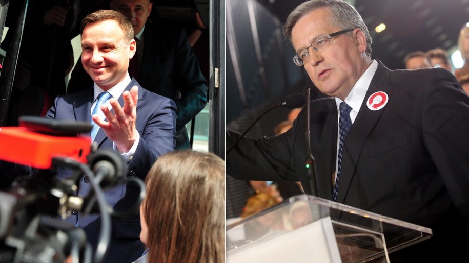 Andrzej Duda i Bronisław Komorowski /Marcin Bielecki/Marek Zimny /PAP