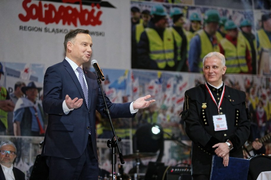 Andrzej Duda i Dominik Kolorz / 	Andrzej Grygiel    /PAP