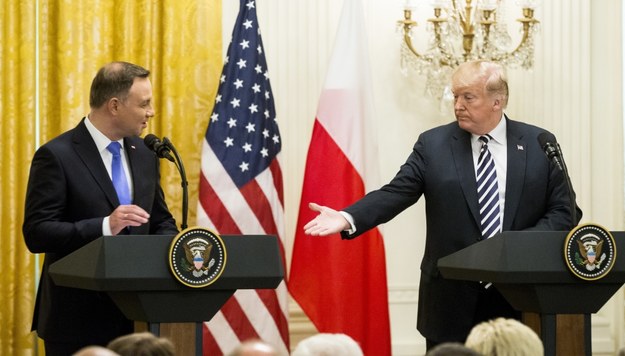 Andrzej Duda i Donald Trump /MICHAEL REYNOLDS    /PAP/EPA