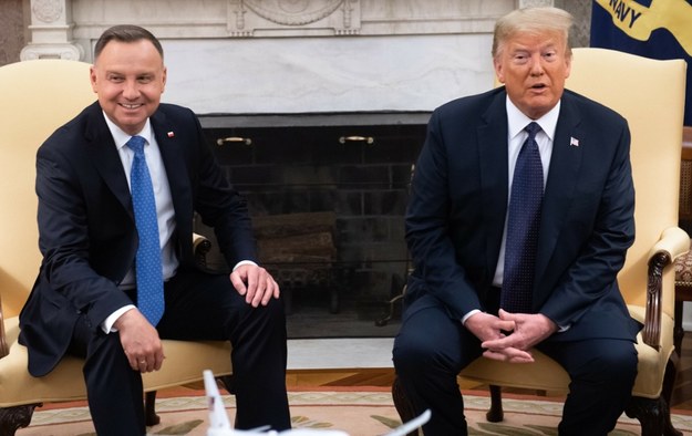 Andrzej Duda i Donald Trumpa (zdjęcie z czerwca 2020 r.) /SAUL LOEB/AFP /East News