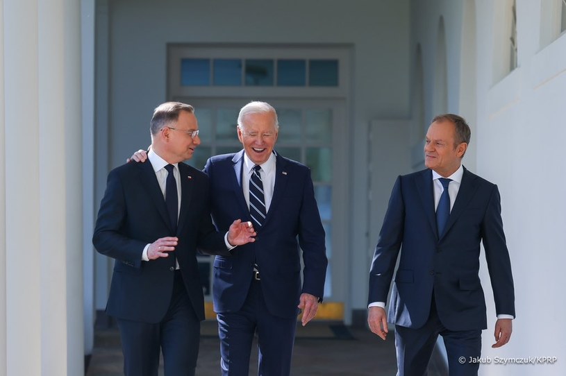 Andrzej Duda i Donald Tusk już w Białym Domu. Trwa rozmowa z Joe Bidenem