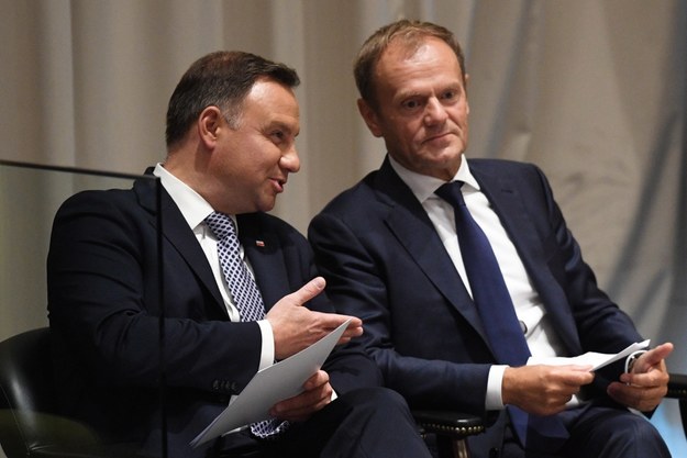 Andrzej Duda i Donald Tusk /Radek Pietruszka /PAP