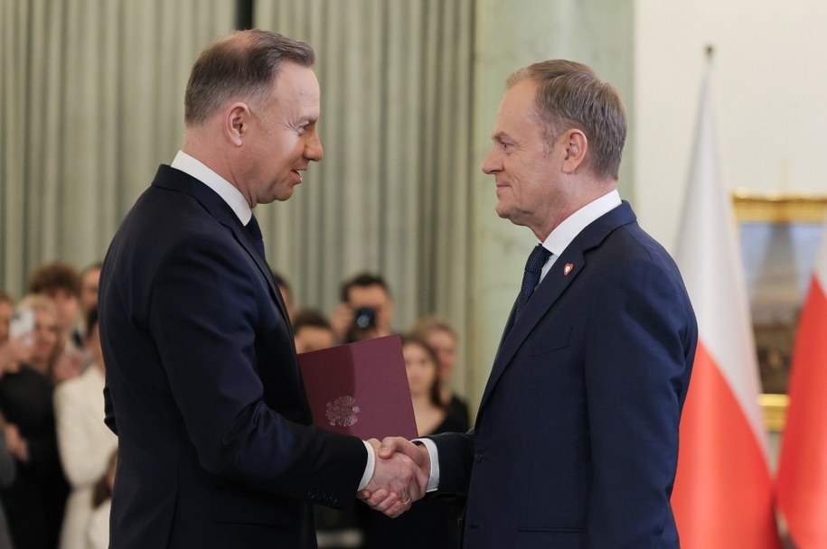 Andrzej Duda i Donald Tusk /Paweł Supernak /PAP