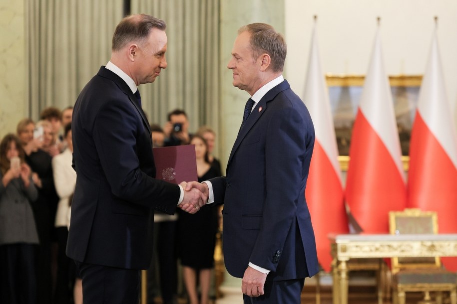 Andrzej Duda i Donald Tusk /Paweł Supernak /PAP
