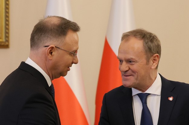 Andrzej Duda i Donald Tusk /Paweł Supernak /PAP