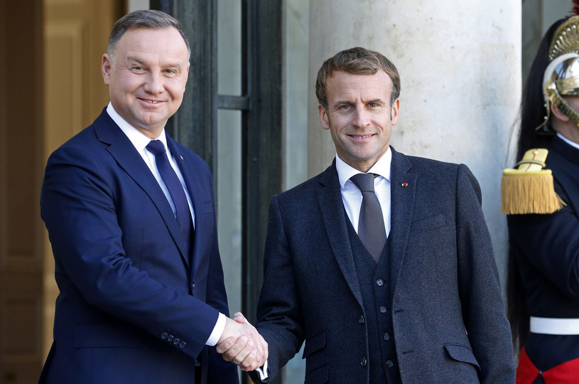 Andrzej Duda i Emmanuel Macron /Chesnot /Getty Images