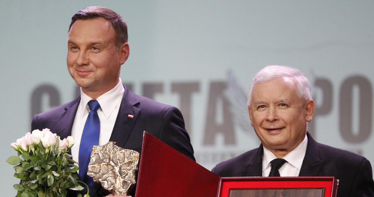 Andrzej Duda i Jarosław Kaczyński /Stefan Maszewski /Reporter