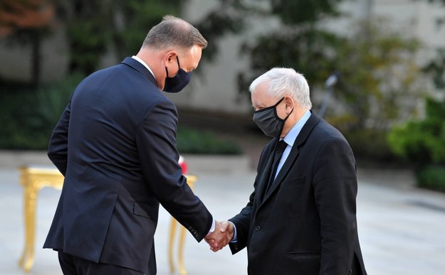 Andrzej Duda i Jarosław Kaczyński /Radek Pietruszka /PAP