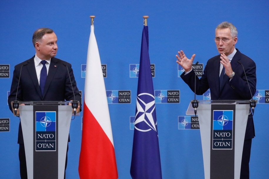 Andrzej Duda i Jens Stoltenberg /STEPHANIE LECOCQ  /PAP/EPA