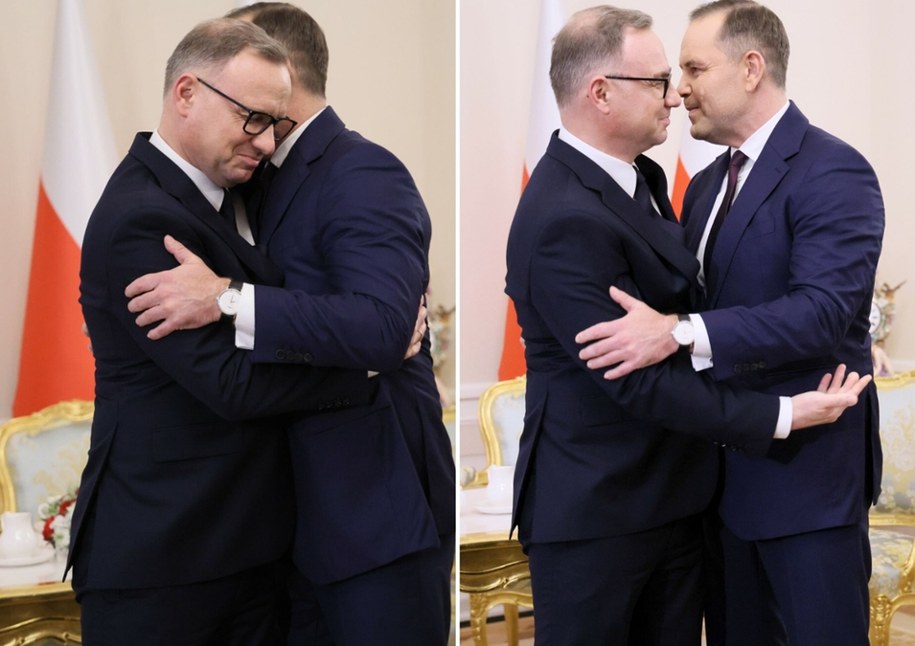 Andrzej Duda i Karol Nawrocki. W Pałacu Prezydenckim nie zabrakło czułości /Paweł Wodzyński /East News