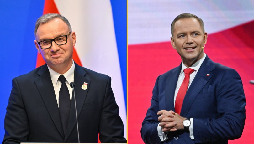 Andrzej Duda i Karol Nawrocki /Valdemar Doveiko, Piotr Polak /PAP/EPA