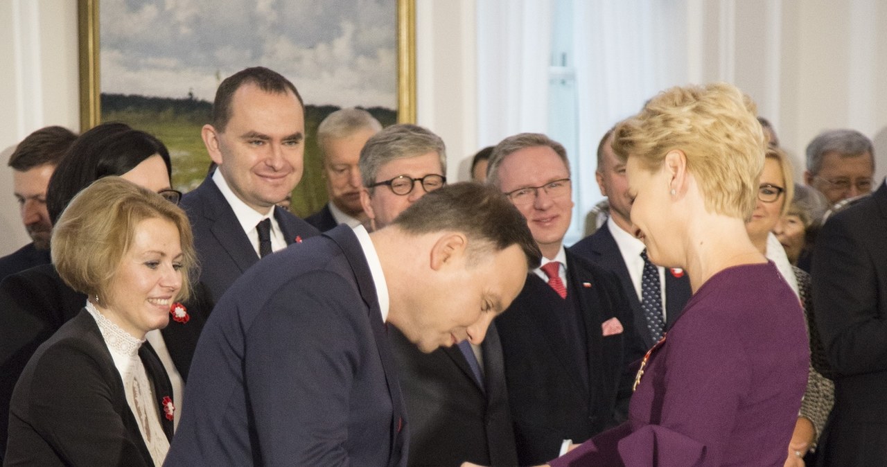 Andrzej Duda i Małgorzata Kożuchowska /Maciej Luczniewski /Reporter