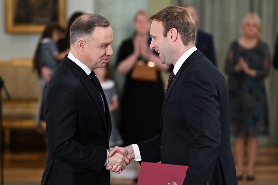 Andrzej Duda i Marcin Mastalerek /Radosław Pietruszka /PAP