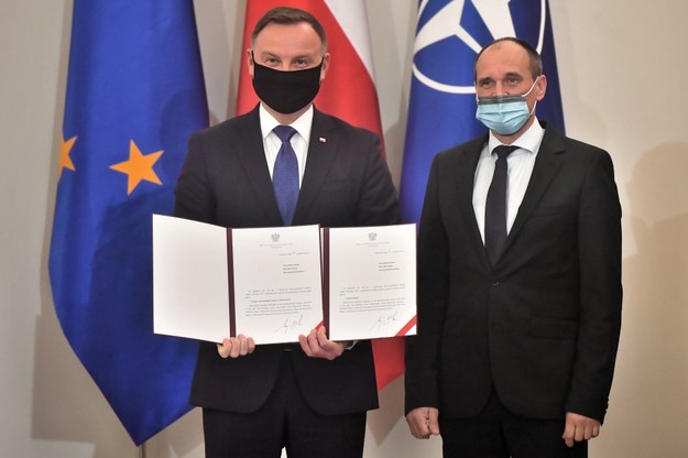 Andrzej Duda i Paweł Kukiz /Andrzej Lange /PAP