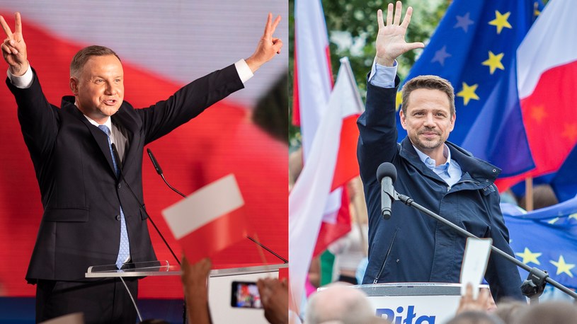 Andrzej Duda i Rafał Trzaskowski, fot. Robert Gardzińskí /Zbigniew Komorowski / Forum /Agencja FORUM