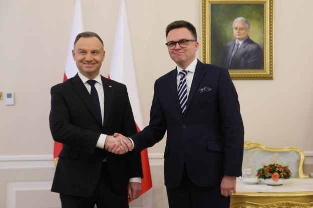 Andrzej Duda i Szymon Hołownia /Leszek Szymański /PAP