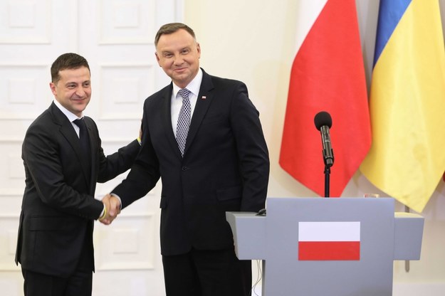 Andrzej Duda i Wołodymyr Zełenski /	Wojciech Olkuśnik /PAP