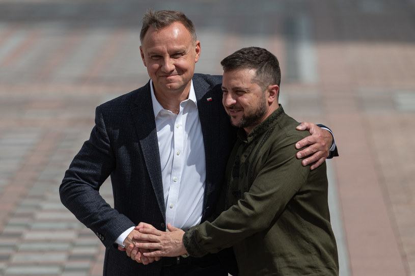 Andrzej Duda i Wołodymyr Zełenski /ALEXEY FURMAN /Getty Images