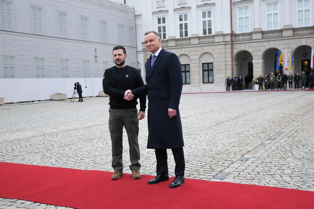 Andrzej Duda i Wołodymyr Zełenski / 	Marcin Obara  /PAP