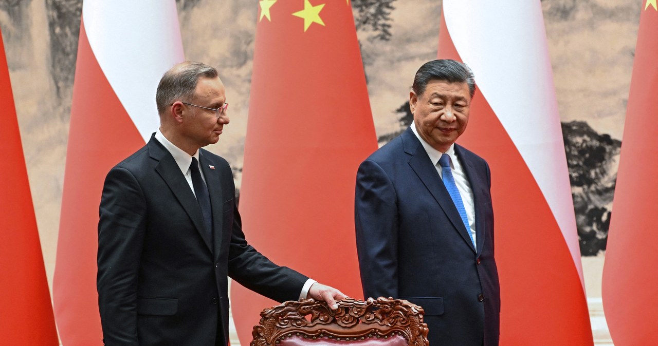 Andrzej Duda i Xi Jinping /PEDRO PARDO / POOL /AFP