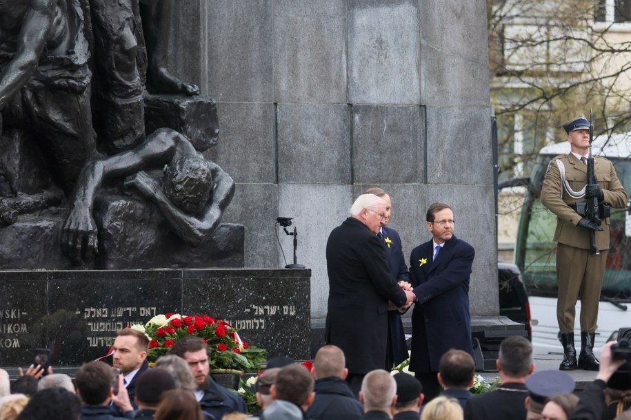 Andrzej Duda, Isaac Herzog, Frank-Walter Steinmeier / 	Leszek Szymański    /PAP