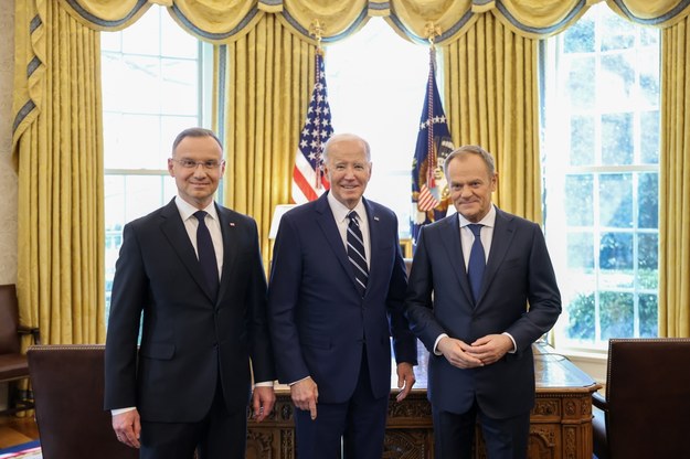 Andrzej Duda, Joe Biden i Donald Tusk /Jakub Szymczuk /PAP/EPA