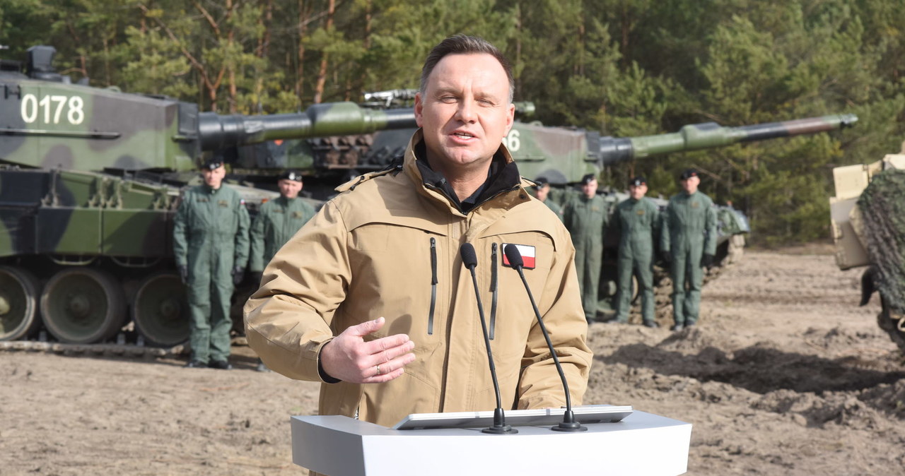 Andrzej Duda na poligonie /Mariusz Kapala /East News