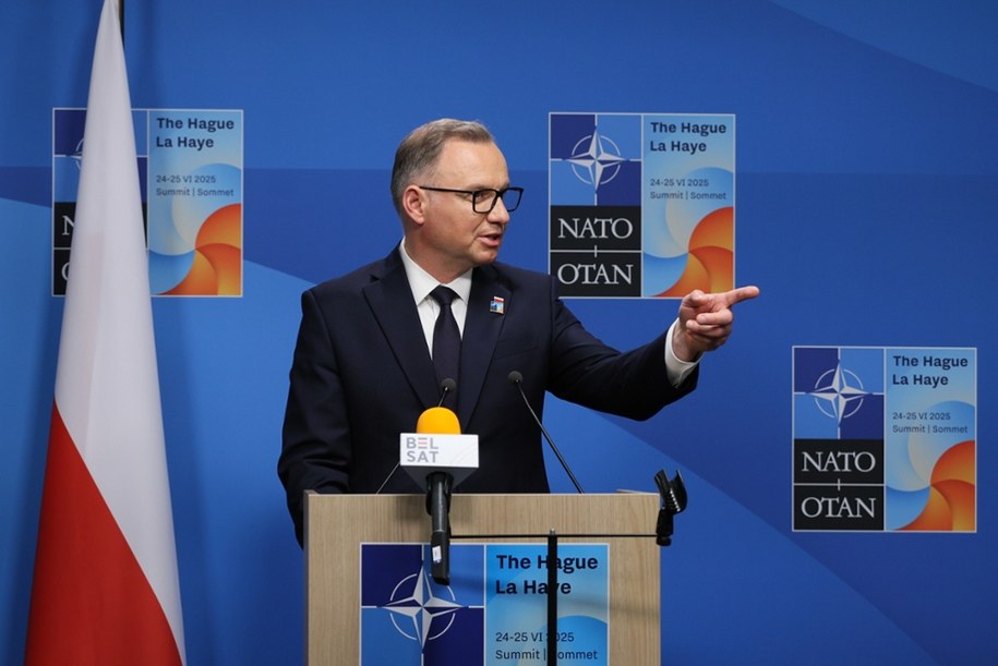 Andrzej Duda na szczycie NATO w Hadze /Paweł Supernak /PAP