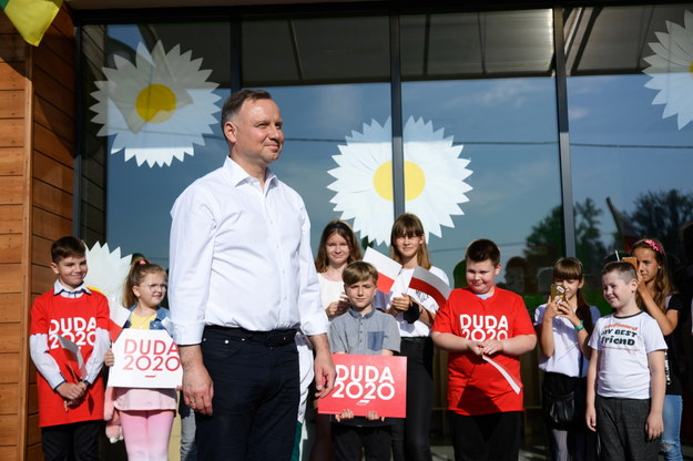 Andrzej Duda na wiecu w Wielkopolsce /Jakub Kaczmarczyk /PAP