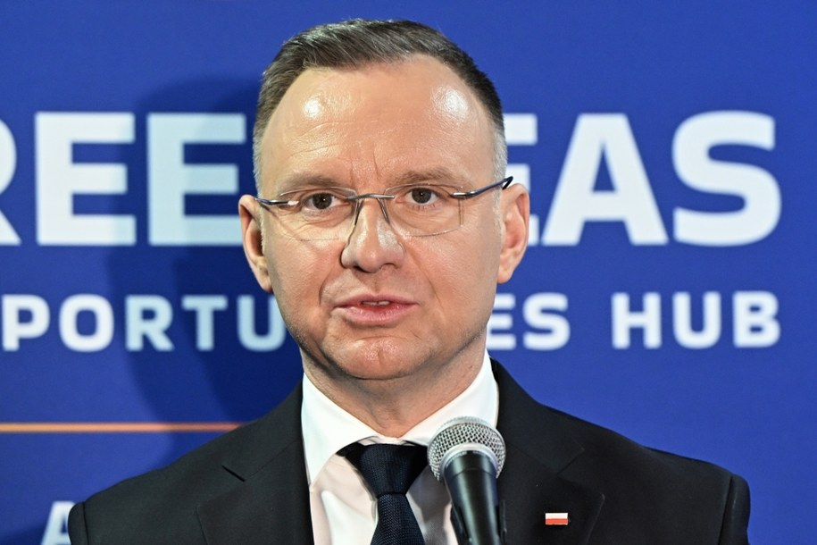 Andrzej Duda podczas spotkania z mediami w trakcie Światowego Forum Ekonomicznego w Davos /Radek Pietruszka /PAP