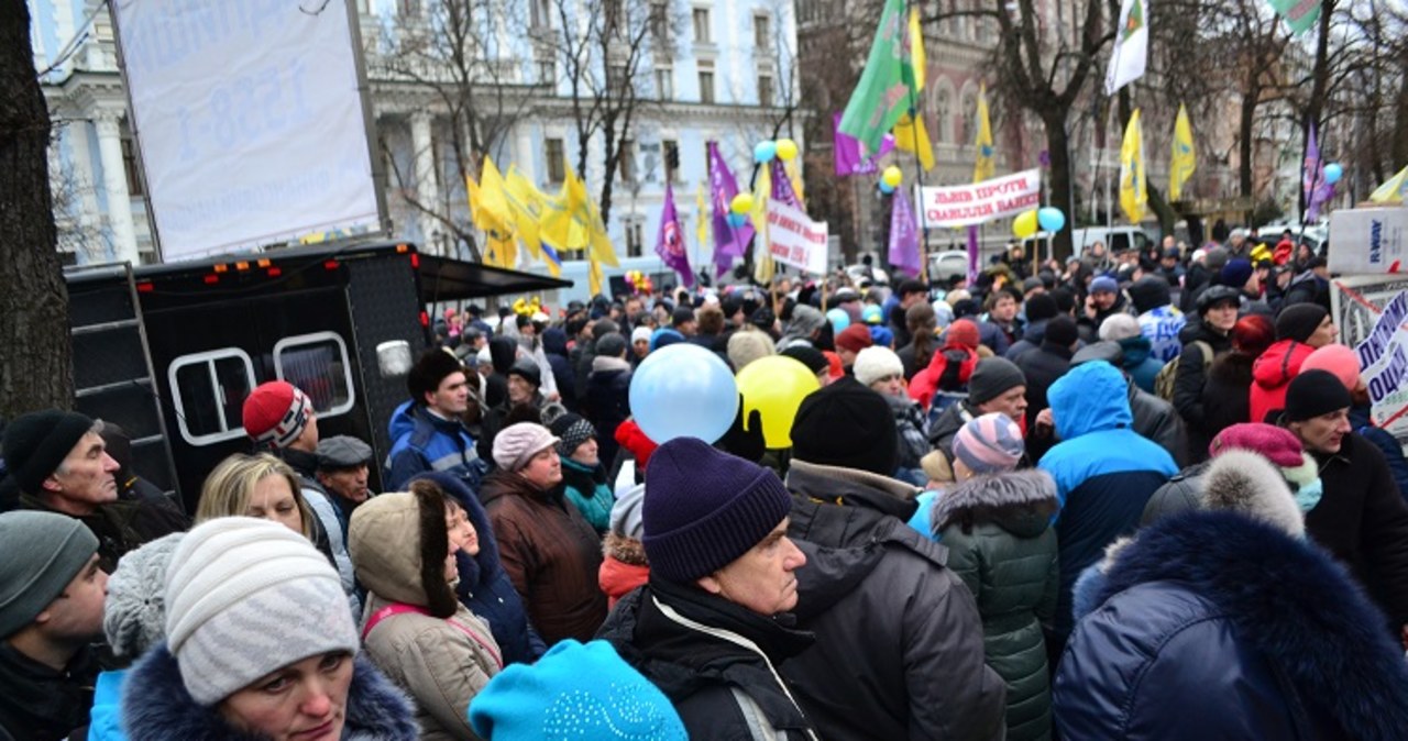 Andrzej Duda pojechał do Kijowa a tam… protest frankowiczów