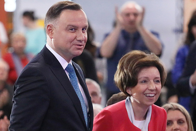Andrzej Duda, prezydent RP i Marlena Maląg, minister rodziny / Jakub Kamiński    /Agencja SE/East News