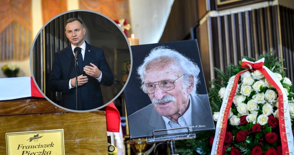 Andrzej Duda przemówił na pogrzebie Franciszka Pieczki / Mieszko Piętka /AKPA