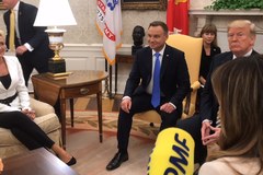 Andrzej Duda spotkał się w Waszyngtonie z prezydentem USA