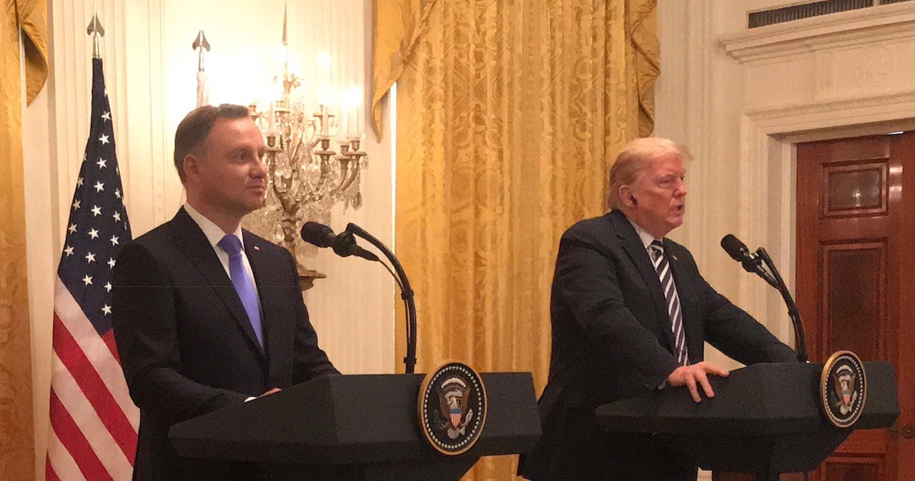 Andrzej Duda spotkał się w Waszyngtonie z prezydentem USA