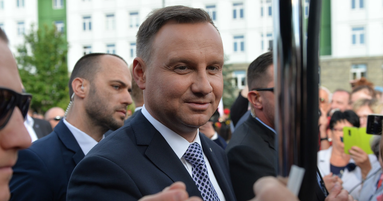 Andrzej Duda w Gliwicach /Łukasz Kalinowski /East News