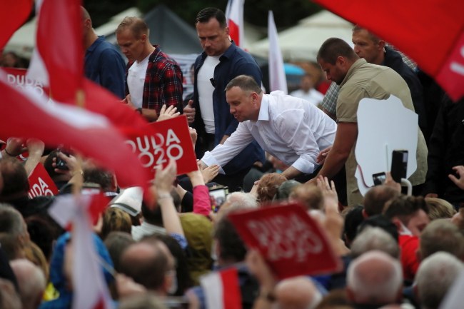 Andrzej Duda w Krakowie //Łukasz Gągulski /PAP