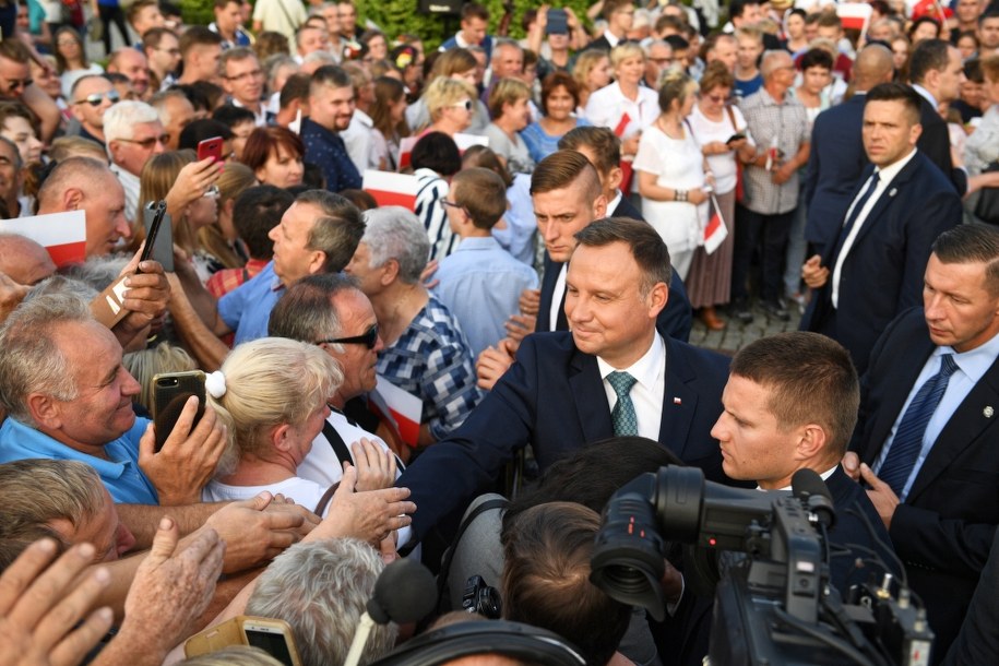Andrzej Duda w Leżajsku /Darek Delmanowicz /PAP